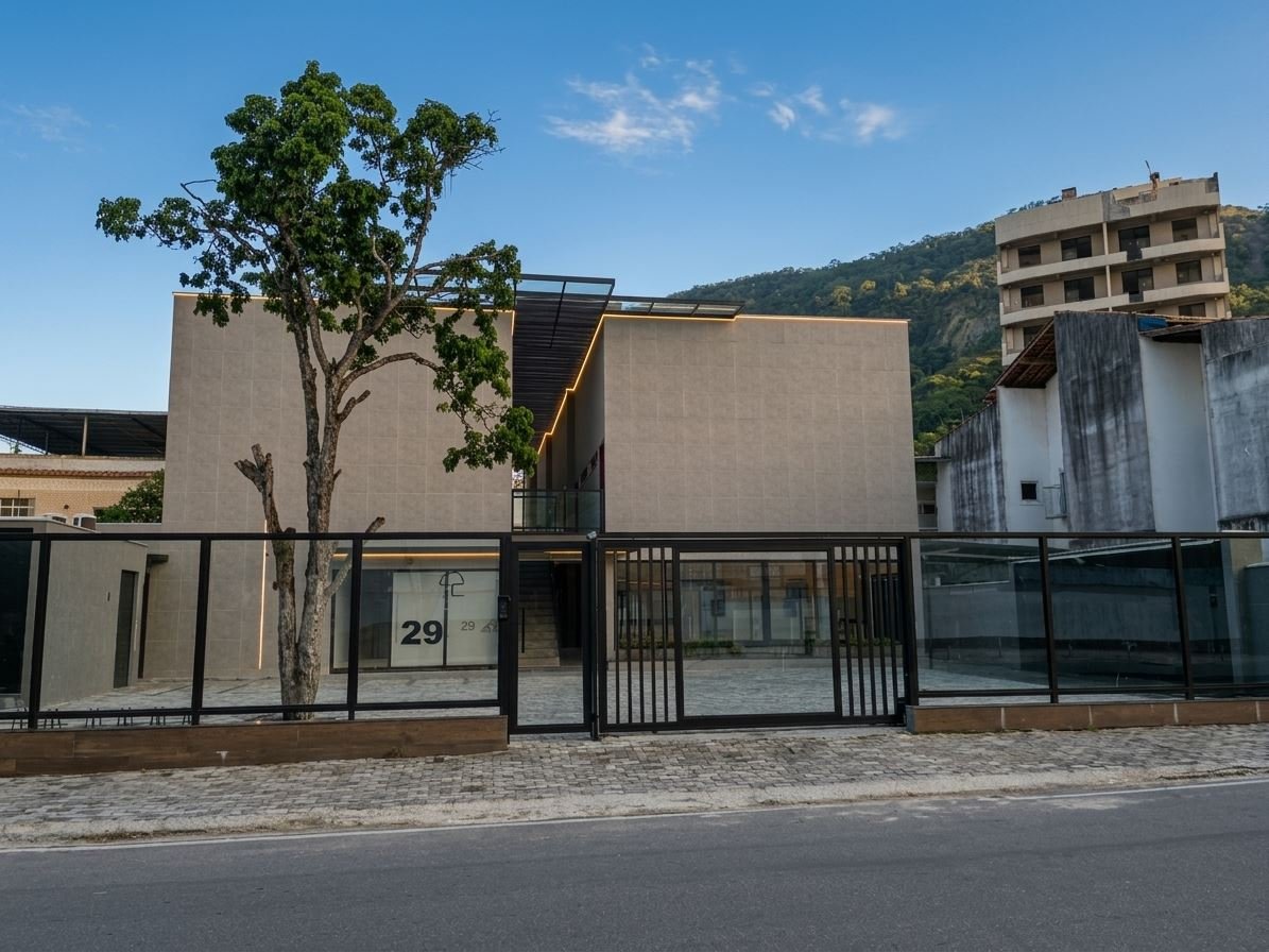Fachada do Residencial Pau Brasil, em São Francisco, Niterói